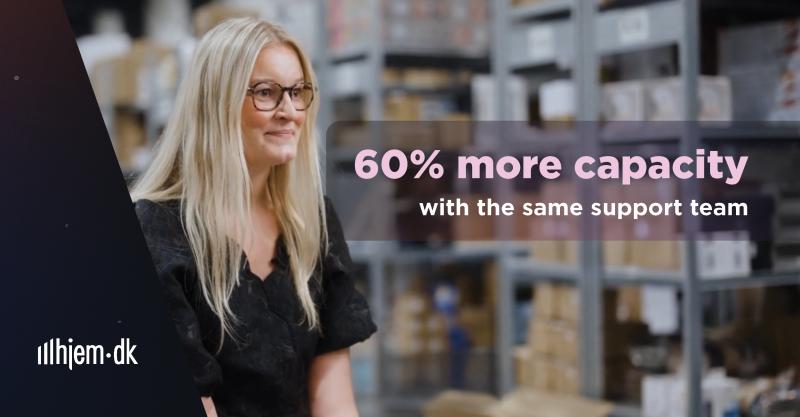 Camilla from HJEM.dk talks about 60% increased support capacity when using SiteSage AI