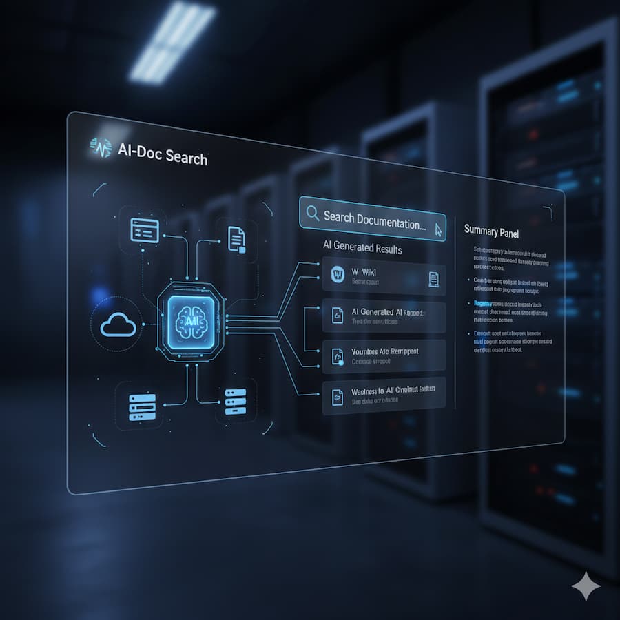 Master Control Panel Search Interface